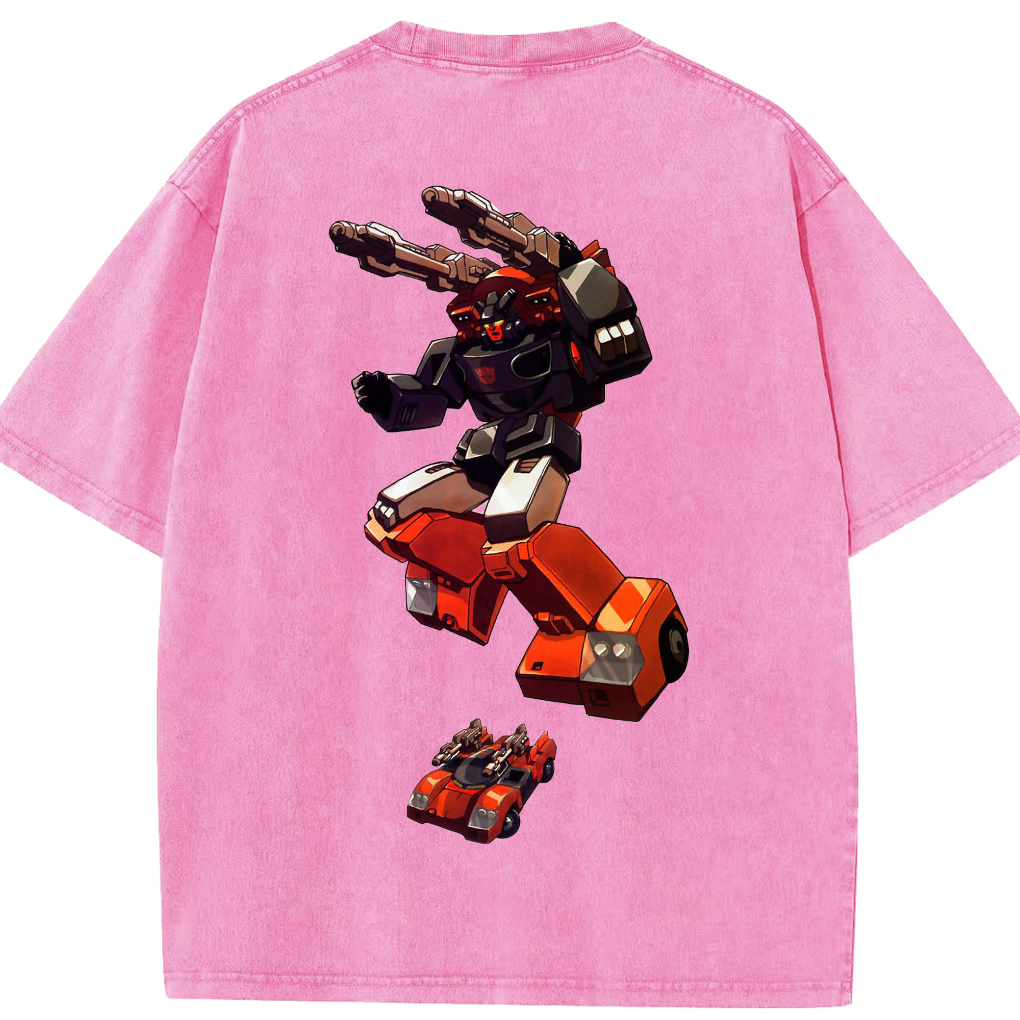 （画像用）  綿100% ヴィンテージ風 半袖Tシャツ（背面プリント）